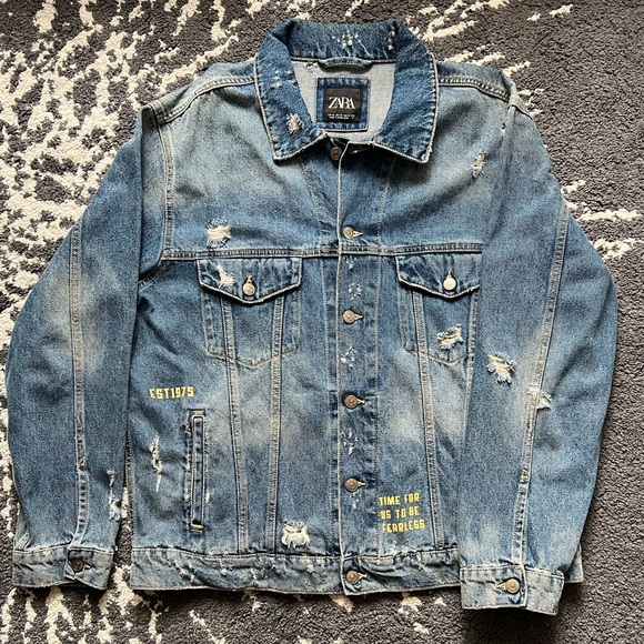 Distressed Denim Jacket - Picture 2 of 3